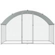 Cotet pentru pasari si animale mici, 3x1.97x1.99 m, Acoperis PE, Usa intrare, Otel galvanizat