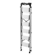 Scara pliabila cu 6 x Trepte Anti-derapante, Tava scule, Capacitate 150 kg, Aluminiu, 47 x 95 x 165 cm