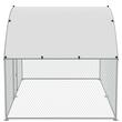 Cotet pentru pasari si animale mici, 3x1.97x1.99 m, Acoperis PE, Usa intrare, Otel galvanizat