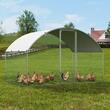 Cotet pentru pasari si animale mici, 3x1.97x1.99 m, Acoperis PE, Usa intrare, Otel galvanizat