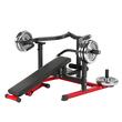 Aparat multifunctional cu suport greutati, max 200 kg, Spatar reglabil, 8 pozitii reglabile, 1600x1550x760mm, Otel