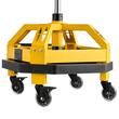 Scaun de atelier cu roti, inaltime reglabila 500-650 mm, pivotare 360°, capacitate 150 kg