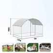 Cotet pentru pasari si animale mici, 3x1.97x1.99 m, Acoperis PE, Usa intrare, Otel galvanizat