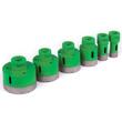 Set 6 carote diamantate pentru gresie, marmura, 20-68 mm, prindere M14, umed sau uscat, cutie depozitare