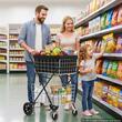 Carucior pentru cumparaturi cu 2 x niveluri si 4 x roti, Pliabil, 2 x cosuri, max 40 kg, capacitate 128 l