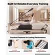 Aparat pilates pliabil, cadru lemn, 2.3 m, max 181 kg, Sistem rezistenta 5 x arcuri,  rulmenti dubli, franghii reglabile