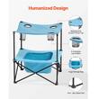 Masa camping, pliabila, portabila, Geanta transport, 560x560x640 mm, 4 suporturi de pahare, Albastru
