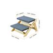 Rampa pentru caini, design 2 in 1 scara /rampa, Pliabila, 470x470x330mm, lemn pin, max 50 kg