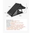 Cort de acoperis, carcasa rigida, 2 x ferestre, Aluminiu, Iluminare led, 2-3 persoane, max 272 kg, dimensiuni deschis 2500 x 2250 x 1440 mm