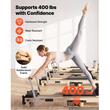 Aparat pilates pliabil, cadru lemn, 2.3 m, max 181 kg, Sistem rezistenta 5 x arcuri,  rulmenti dubli, franghii reglabile