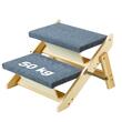 Rampa pentru caini, design 2 in 1 scara /rampa, Pliabila, 470x470x330mm, lemn pin, max 50 kg