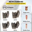 Set 7 instrumente pentru bercluit/flansare, 3/16", 1/4", 5/16" si 3/8", cutie transport