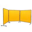 Set 3 x panouri cu cadru metalic protectie la sudura, Galben, 24 x roti, dimensiune panou 1.8x1.8 m