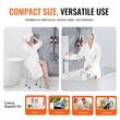 Scaun de dus cu inaltime reglabila pe 6 niveluri pentru persoane cu dizabilitati, max 136 kg, Anti-derapant, aluminiu