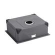 Chiuveta comerciala otel inoxidabil, 500x430x190 mm, Strat de izolare fonica si anti-condens, Incastrabila, Margine groasa 3 mm