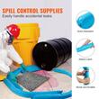 Set 12 sosete ultra absorbante contra scurgerilor accidentale ulei/apa, Capacitate 76 l, Lungime 76 cm