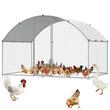 Cotet pentru pasari si animale mici, 3x1.97x1.99 m, Acoperis PE, Usa intrare, Otel galvanizat
