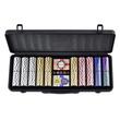 Set poker Vevor Vegas 500 jetoane 14 g, 2 pachete carti, 5 zaruri