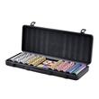 Set poker Vevor Vegas 500 jetoane 14 g, 2 pachete carti, 5 zaruri