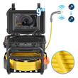 Camera endoscop pentru canalizari/conducte, Monitor full HD 9 inch, Lungime 70 m, unghi larg de 145°, 12 x Led, Li-Ion 4.5Ah