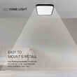 Plafoniera led patrata pentru exterior/interior, 48 W, lumina naturala 4000K, 5160 lm, dimensiune 420 x 420 x 65 mm, IP44, Negru