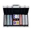 Set poker Vevor 300 jetoane 11.5 g, 2 pachete carti, 5 zaruri, cutie aluminiu