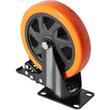 Set 4 roti pivotante cu blocare pentru carucioare, 6", max 318 kg / roata, ABS si Otel