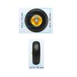 Set 2 roti fara camera, diametru 10 inch / 254 mm, max 204.1 kg, PU, butuc metalic