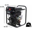 Motopompa Diesel, 3”/80 mm, Debit 1000 l/min, Putere 6 CP, Inaltime max 30 m, Adancime 8 m, Rezervor 14 l, Pornire electrica