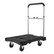 Carucior cu platforma pliabil, Roti pivotante, Capacitate max 150 kg, Dimensiune 680 x 495 x 115 mm, Otel/PVC