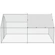 Cotet pentru pasari si animale mici, 3x3.93x1,99 m, Acoperis drept, Usa intrare, Otel galvanizat, Copertina PE