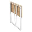 Birou pliabil pentru spatii mici, 80 x 40 x 75 cm, Alb/Maro