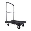 Carucior cu platforma pliabil, Roti pivotante, Capacitate max 150 kg, Dimensiune 680 x 495 x 115 mm, Otel/PVC