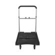Carucior cu platforma pliabil, Roti pivotante, Capacitate max 150 kg, Dimensiune 680 x 495 x 115 mm, Otel/PVC