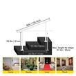 Balustrada pentru 1-5 trepte exterioare, Alb, Aluminiu, Lungime 152 cm, Unghi reglabil