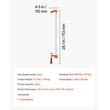 Set 8 x Cleme de fixare pentru lemn, deschidere F de 60,96 cm, limita de sarcina 272 kg