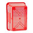 Set 20 x cosuri cumparaturi, 21 l, manere, Rosu, Polietilena