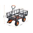 Carucior de gradina basculabil, 4 x roti, Capacitate 200 kg, Vivatechnix, Panouri detasabile, 1770x495x500 mm
