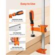 Set 8 x Cleme de fixare pentru lemn, deschidere F de 60,96 cm, limita de sarcina 272 kg