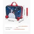 Troler pentru copii, Space Adventure,  Capacitate 26 l, 6 x roti, ABS/PC, 470 x 275 x 370 mm