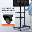 Suport TV mobil, capacitate 60 kg, Standard Vesa max 600x400, Inaltime reglabila, 32-70 inch