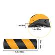 Set 2 limitatoare de viteza cu protectie cabluri, max 9980 Kg/axa, 2 x canale, Galben/Negru, Modulare, 102 x 30 x 6 cm