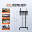 Suport TV mobil, capacitate 60 kg, Standard Vesa max 600x400, Inaltime reglabila, 32-70 inch