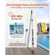 Aspirator cu acumulator pentru piscine/cazi hidromasaj, 32 l/min, 2 x perii, tija extensibila, 25 W