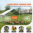 Cotet pentru pasari si animale mici, 3x3.93x1,99 m, Acoperis drept, Usa intrare, Otel galvanizat, Copertina PE