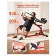 Aparat multifunctional cu suport greutati pentru piept, max 200 kg, 9 pozitii reglabile, 1400x1000x1100mm, Otel