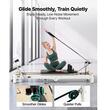 Aparat pilates pliabil, cadru aluminiu, 2.2 m, max 181 kg, Sistem rezistenta 5 x arcuri,  rulmenti dubli, franghii reglabile