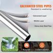 Cotet pentru pasari si animale mici, 3x3.93x1,99 m, Acoperis drept, Usa intrare, Otel galvanizat, Copertina PE