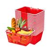 Set 20 x cosuri cumparaturi, 21 l, manere, Rosu, Polietilena