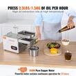 Presa electrica pentru ulei, la cald 0-300℃, Inox, capacitate 1.5 kg/h, putere 850 W